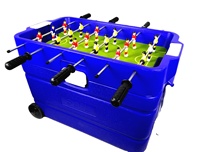 Mesa de Futbolín Profesional TR-Professional de 60L con Nevera y Carrito, Regalo de Navidad, Refrigerador de Fútbol