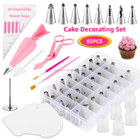 Fournitures de pâtisserie professionnelles, 220 pièces, ensemble complet de kits de décoration de gâteaux