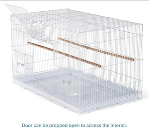 Jaula Rectangular Apilable de 30 Pulgadas para Cría de Aves, Canarios, Agapornis y Periquitos Pequeños - Product Image 4