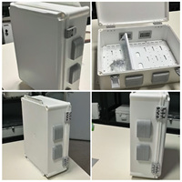 Caja de Conexiones Eléctrica Impermeable IP67 de Plástico ABS para Exteriores, Panel de Montaje Interno con Bisagras, Carcasa para Instrumentos Electrónicos