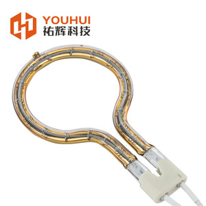 Lámpara infrarroja Youhui de 800W 120V con elemento calefactor de cerámica ovalado para equipos de secado - Product Image 4