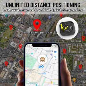 安全ペット犬追跡ロケーター リアルタイムスマート追跡 セキュリティ iOS「探す」対応 キーファインダー タグトラッカー 子供用GPSトラッカー - Product Image 4