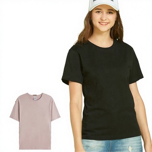 Camiseta de Cuello Redondo Extra Grande, 100% Algodón Tejido, 220g, Color Sólido con Patrones Personalizables - Product Image 2