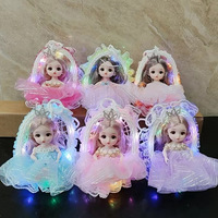 Panier lumineux en forme de sirène, adorable jouet pour enfants, paniers suspendus pour filles, accessoires, paniers tissés pour cadeaux