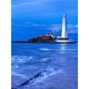 <strong>Lighthouse</strong> Seascape DIY Diamond <strong>Painting</strong> 5D Full Drill Rhinestone Mosaic Diamond <strong>Painting</strong> Kit Cross Stitch Craft - Product Image 1