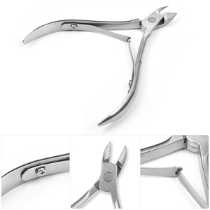 Coupe-cuticules en acier inoxydable, ciseaux à ongles, coupe-peaux mortes pour les ongles des mains et des pieds - Product Image 6