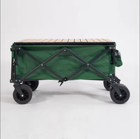 Chariot pliant poussette wagon avec table vente chaude poussette pliable grand stockage avec réservoir roue chariot de plage
