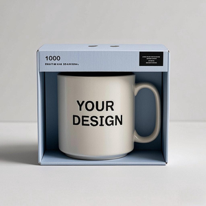 Tazza da Caffè in Ceramica di Design Moderno dalla Fabbrica OEM, Tazza per Acqua in Gres con Stampa Logo e Confezione per Promozione Pubblicitaria - Product Image 3