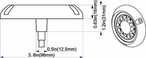 Luci LED Subacquee WEIKEN a Montaggio Superficiale IP68 Impermeabili per Barche, Luci per Scafo Nautico Bicolore per Acqua di Mare - Product Image 4