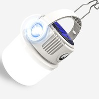 Lampe de camping portable à LED solaire rechargeable par USB, blanc chaud, en ABS, avec télécommande, lampe torche pour usage d'urgence - Vente flash
