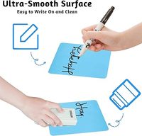 Notes autocollantes magnétiques réutilisables, autocollants effaçables à sec pour tableau blanc, étiquettes magnétiques multicolores pour bureau, école, réfrigérateur, casier