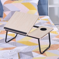 Ordinateur Tables de lit réglables bureau d'ordinateur portable portable avec pieds pliables plateau de petit déjeuner tables de canapé tables de plateau pour ordinateur portable