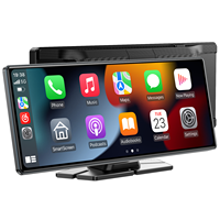 9,26 Zoll Kabelloser CarPlay-Bildschirm für Autos, Kompatibel mit Apple CarPlay & Android Auto, Tragbares Auto-Stereo mit GPS-Navigation