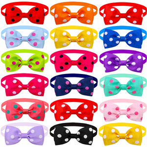 <span class=keywords><strong>Collar</strong></span> de gato de lunares Múltiples colores <span class=keywords><strong>Collar</strong></span> de perro Nudo de lazo Collares de perro baratos - Product Image 2