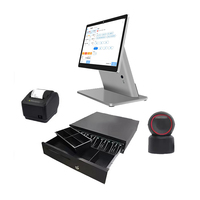 Terminal de point de vente Android avec écran tactile de 15,6 pouces, caisse enregistreuse, lecteur NFC, paiement RFID, machine de point de vente pour supermarché