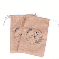 Pochette en coton écologique personnalisée avec logo, motif dessin animé, pour carte de suivi des pas de bébé, sac cadeau de rangement