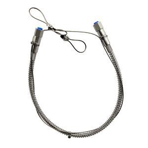 Manguera de Alta Presión de Acero Inoxidable con Cuerda de Seguridad Integrada, Resistente a Presiones de hasta 20MPA, Malla de Resorte Tejida Externa de 1/4FNPT - Product Image 2