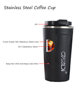 Personalizar <span class=keywords><strong>termo</strong></span> de doble pared de <span class=keywords><strong>vaso</strong></span> de viaje de vacío de acero inoxidable con aislamiento taza de café - Product Image 5