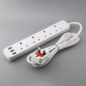 Tira de alimentación Enchufe electrónico Oficina en casa Protector contra sobretensiones Extensión de enchufe de la UE Enchufe inteligente Cargador montado en la pared - Product Image 6