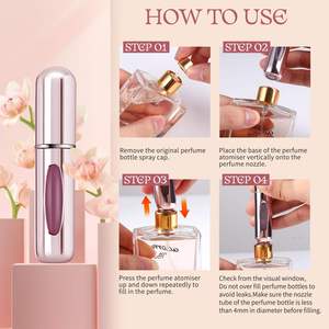 Botol semprot parfum kaca botol parfum Mini portabel isi ulang 8ml 5ml bawah - Product Image 2
