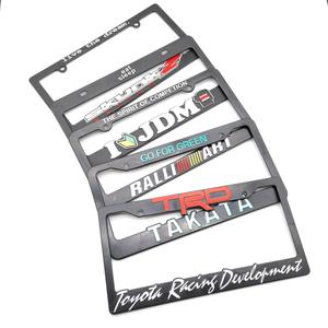 กรอบป้ายทะเบียนรถแข่งทรงสี่เหลี่ยมผืนผ้าตกแต่งแบบ 3 มิติ ดีไซน์เฉพาะตัว สำหรับรถยนต์สเปค US ขายดี - Product Image 1