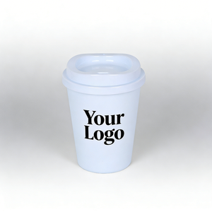 Botella de Agua y Café Minimalista Ecológica de PP de 350 ml con Tapa - Product Image 4