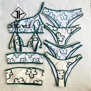 Bikini Hawaiano 2025, Venta Caliente, Traje de Baño Personalizado, Micro Bikini, Poliéster Reciclado, Traje de Baño Fruncido - Product Image 4