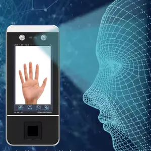 5 inci kerangka logam dinamis tangan telapak tangan pengenalan wajah biometrik kehadiran sistem kontrol akses lainnya produk keamanan