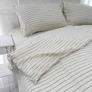 Оптовая продажа, комплект 100% пододеяльника из льна и льна - Product Image 1