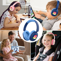 Casque d'écoute pour enfants sans fil 5.4 Over Ear Casque d'écoute pour enfants sans fil avec micro 35H Playtime AUX Cord 85dB Safe Volume Limited