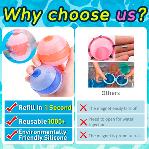 <span class=keywords><strong>Palloncini</strong></span> d'Acqua Riutilizzabili Personalizzati all'Ingrosso, Riempimento Rapido, Autosigillanti, Magnetici in Silicone, per Giochi Estivi in Spiaggia e Sabbia - Product Image 5