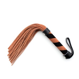 BDSM Bondage Real หนังนิ่มหนัง Flogger Bull แส้สำหรับผู้ใหญ่เล่น - Product Image 6