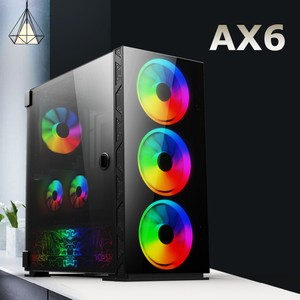 Computadora de la caja del juego de la <span class=keywords><strong>PC</strong></span> de la torre media de vidrio templado ATX CPU de Destop ARGB - Product Image 1