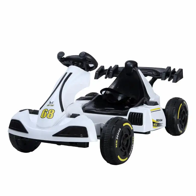 子供の電気おもちゃカート3-6-12男の子充電ベビーバギーバランシングカーは人々に四輪レースを座ることができます