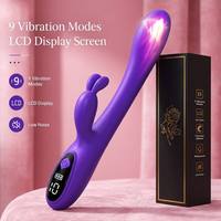 Vibrateur Lapin Sexuel pour Femmes avec Écran LCD et 9 Modes de Vibration, Stimulateur Point G, Jouet Sexuel pour Adultes, Vente Chaude aux États-Unis, Disponible en Ligne
