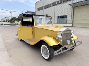 Mejor Precio, Auto Eléctrico Blanco de 5 Plazas, Estilo Antiguo, Clásico, Vintage, para Transporte Especial en Hoteles - Product Image 2