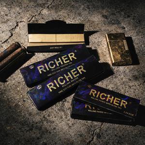 Custom Printed King Size Slow Burn Certified <b>Rolling</b> Paper Natural 13gsm for Watermark High End Brand OEM Design Fac Direct - Product Image 6