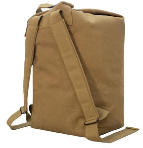 Large Capacity Travel Climbing Bag Tactical Duffel Bag <b>Top</b> <b>Load</b> Double Strap Canvas Backpack - Product Image 2