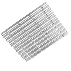 50Mm Kết Cấu Sàn Tầng Bar Grate Đồng Bằng Phẳng Mạ Kẽm Thép Cross Bar Pitch Grating