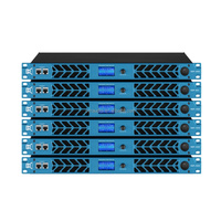 Amplificateur de puissance actif extérieur CVR DSP 2000W 2 canaux classe D 1U à alimentation CA et à économie d'énergie