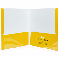 Porte-cartes imprimé A4 personnalisé avec deux poches, pochette d'insertion, clip pour une page, classeur à feuilles mobiles, papier personnalisé pour le bureau