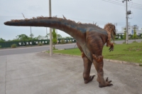 Costume réaliste de dinosaure T-rex avec pattes cachées pour spectacle sur scène, modèle animatronique de dinosaures pour l'amusement