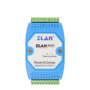 <span class=keywords><strong>IOT</strong></span> 2 AI 4 Di 4 DO รีโมทคอนโทรล RS485 Modbus RTU สวิตช์ควบคุมดิจิตอล ZLAN6002A - Product Image 1