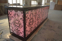 Ensemble de meubles de bar et de club, design moderne et luxueux pour salon, cocktail, restaurant, comptoir de bar, table de bar LED pour boîte de nuit, KTV