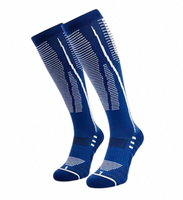 Chaussettes de compression pour hommes de haute qualité, respirantes, antibactériennes, en fibre de bambou, chaussettes de sport