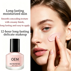Prebase de Maquillaje con Extracto de Rosas para Disimular Poros, <span class=keywords><strong>Base</strong></span> Natural para una Piel Luminosa - Product Image 3