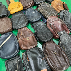 A13-2-1 gebrauchte Taille und Brusttaschen Second Hand Herren Taschen Gute Qualität Gemischte Rindsleder Schaffell Großhandel Leder in Ballen für Männer - Product Image 1