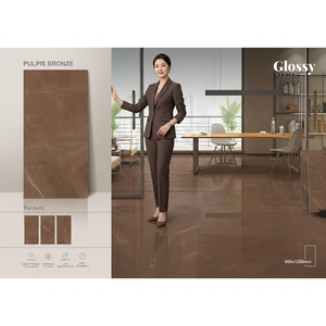 Standard White Marble 60x120cm Glossy Porcelain Tiles Premium Ceramic Flooring Made in India Collection - Product Image 4