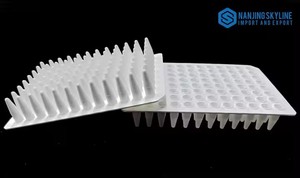 Plaque PCR 96 puits compatible Biorad ABI, non-bordée, en polypropylène blanc, pour réaction PCR en temps réel - Product Image 5
