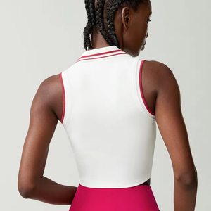 Cuello en V profundo Apel Tight Running Top Mujer Sin mangas Absorbente de sudor Golf Outdoor Fitness Yoga Tank Top - Product Image 2